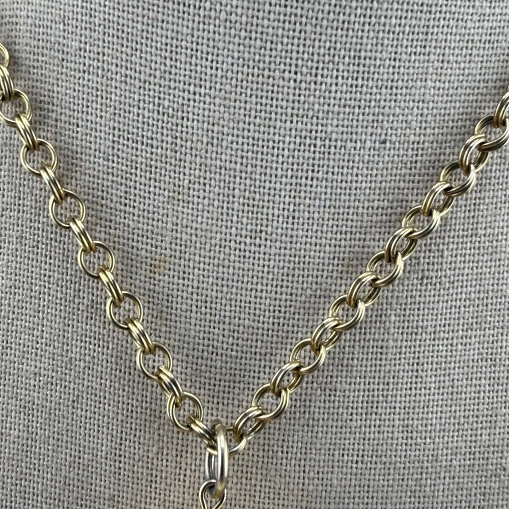 Vintage Tassel Necklace‎ Gold Tone Waterfall 25